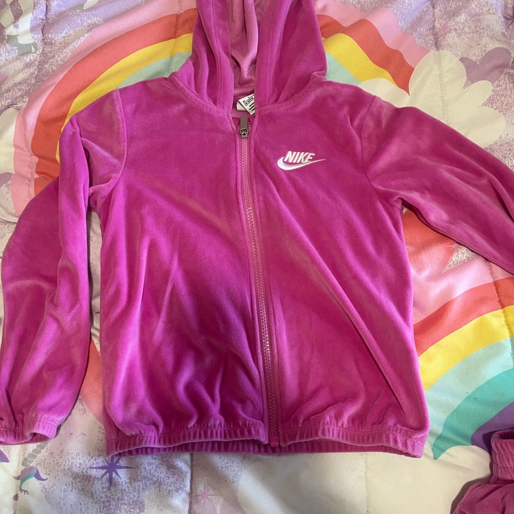 Nike Pink Track Suit kids size 6-7
